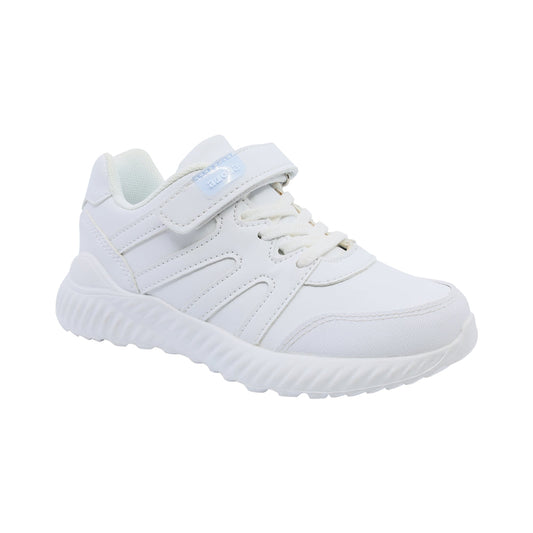 Tenis para niño Audaz en material sintético color blanco Nineteen con ajuste de tira de contacto