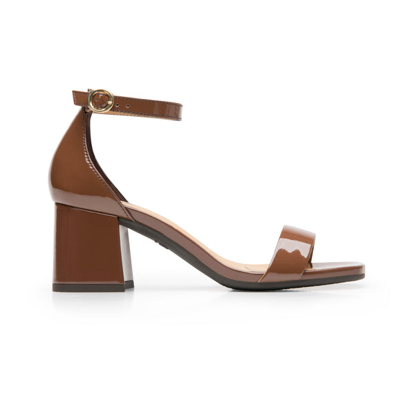 Sandalia De Tacón Flexi para Mujer con Comfort Walk Estilo 139302 Café