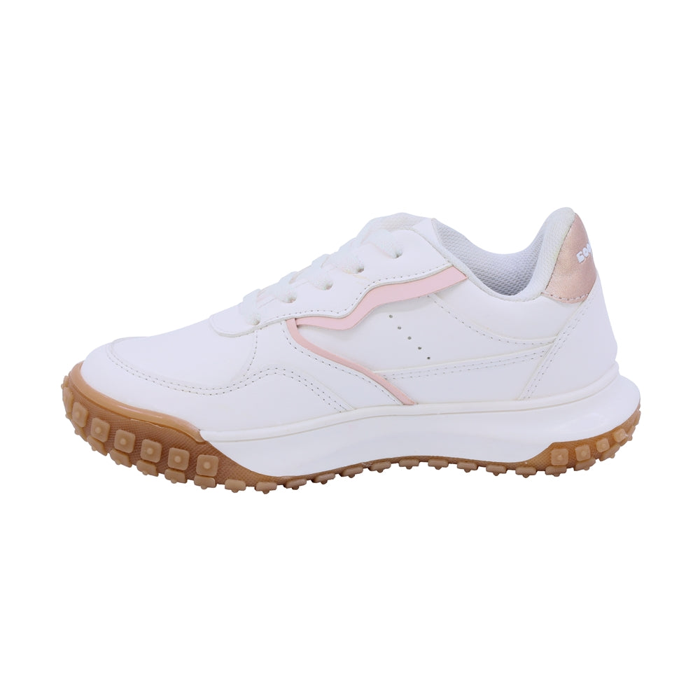 Tenis Coqueta para niña en sintético blanco Two con suela antiderrapante