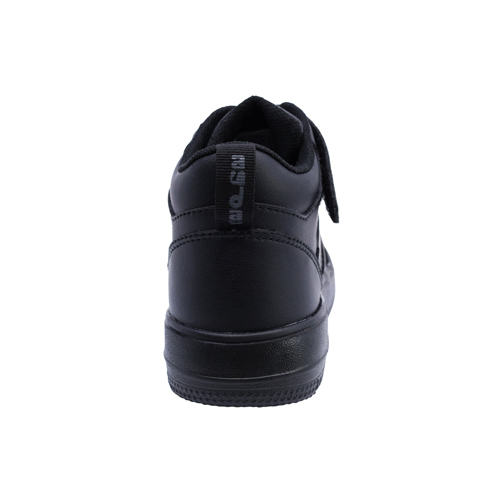 Tenis Audaz para niño en sintético negro Twenty-five con tira de contacto.