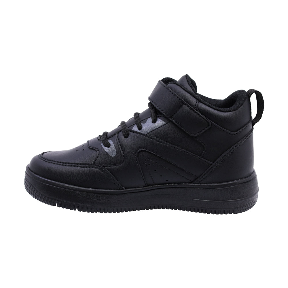 Tenis Audaz para niño en sintético negro Twenty-five con tira de contacto.