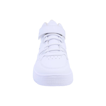 Tenis Audaz para niño en sintético blanco Twenty-five con tira de contacto.