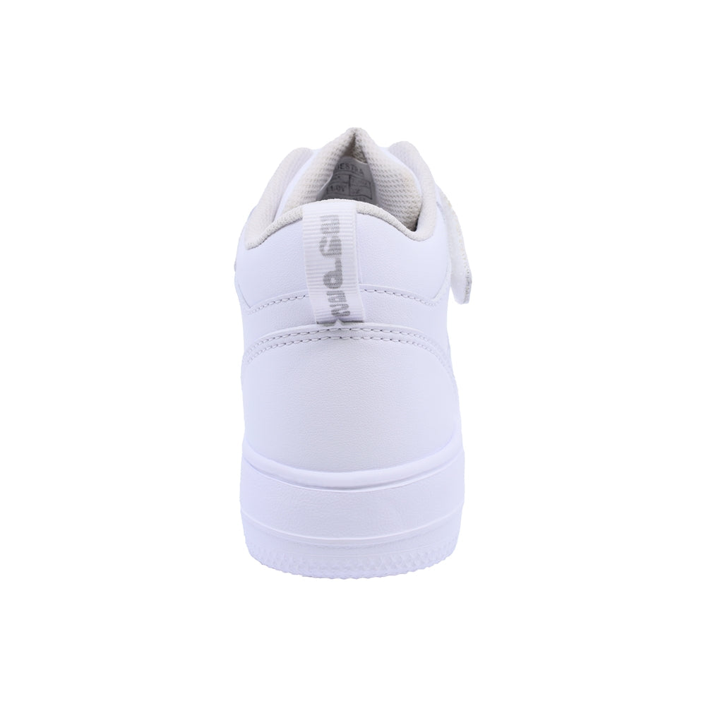 Tenis Audaz para niño en sintético blanco Twenty-five con tira de contacto.