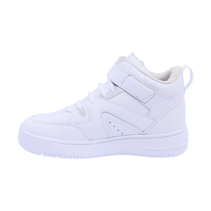 Tenis Audaz para niño en sintético blanco Twenty-five con tira de contacto.