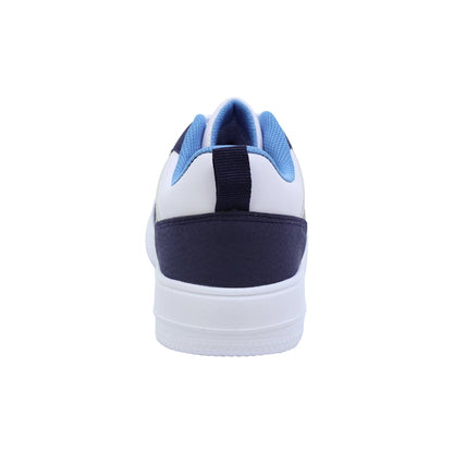 TENIS AUDAZ PARA NIÑO COLOR BLANCO AZUL DE SINTÉTICO AF1 CON AGUJETA
