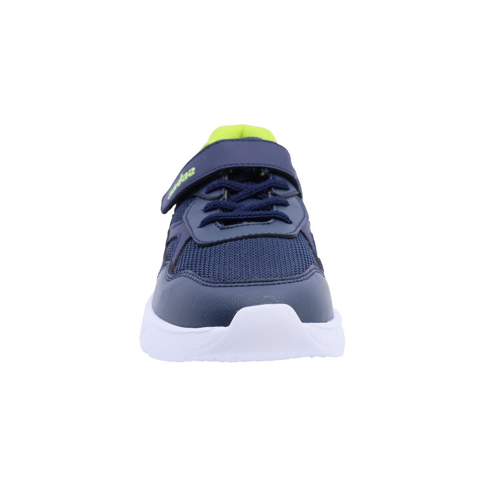 Tenis para niño Audaz de material sintetico color azul marino Twenty seven con tira de contacto