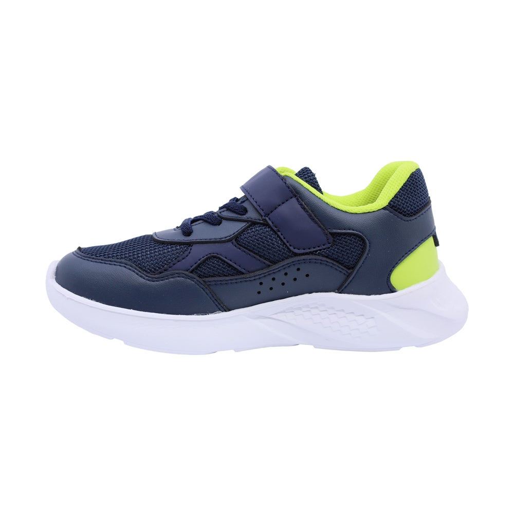 Tenis para niño Audaz de material sintetico color azul marino Twenty seven con tira de contacto