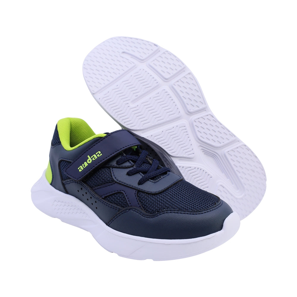 Tenis para niño Audaz de material sintetico color azul marino Twenty seven con tira de contacto