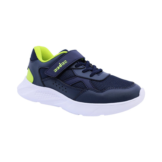 Tenis para niño Audaz de material sintetico color azul marino Twenty seven con tira de contacto