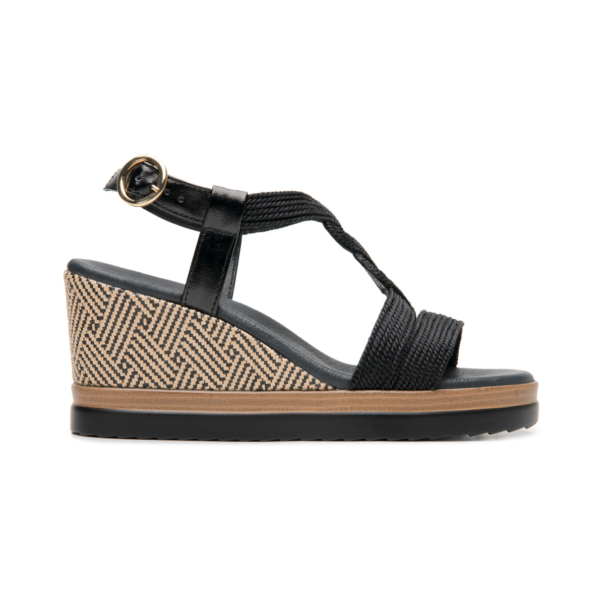 Sandalia De Plataforma Flexi para Mujer Estilo 139901 Negro