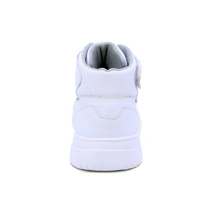 Tenis escolar Audaz para niño de piel blanco Raptor con ajuste alto