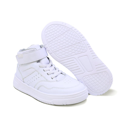 Tenis escolar Audaz para niño de piel blanco Raptor con ajuste alto