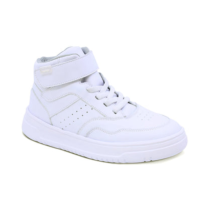 Tenis escolar Audaz para niño de piel blanco Raptor con ajuste alto
