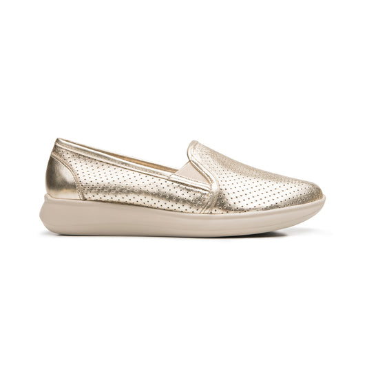 Slip On De Piel Flexi para Mujer Estilo 142901 Oro