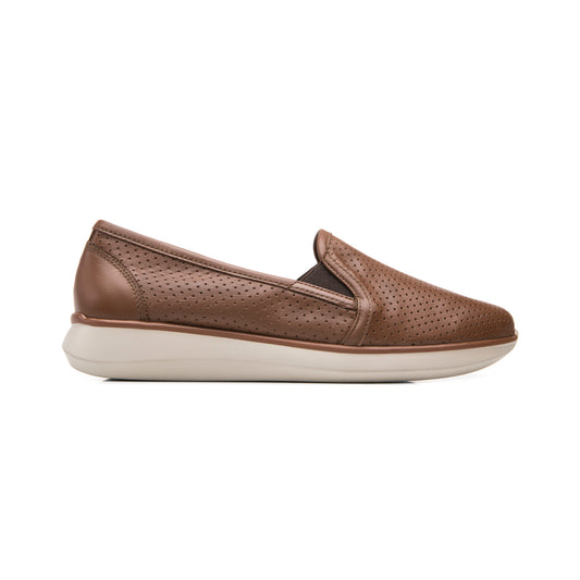 Slip On De Piel Flexi para Mujer Estilo 142901 Tan