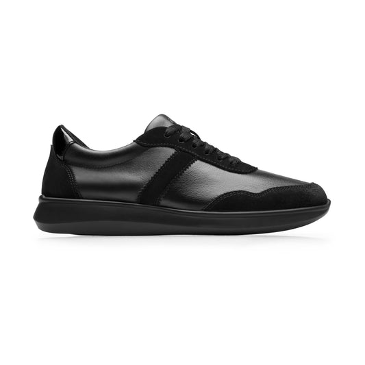 Sneaker Casual De Piel Flexi para Mujer Estilo 142903 Negro