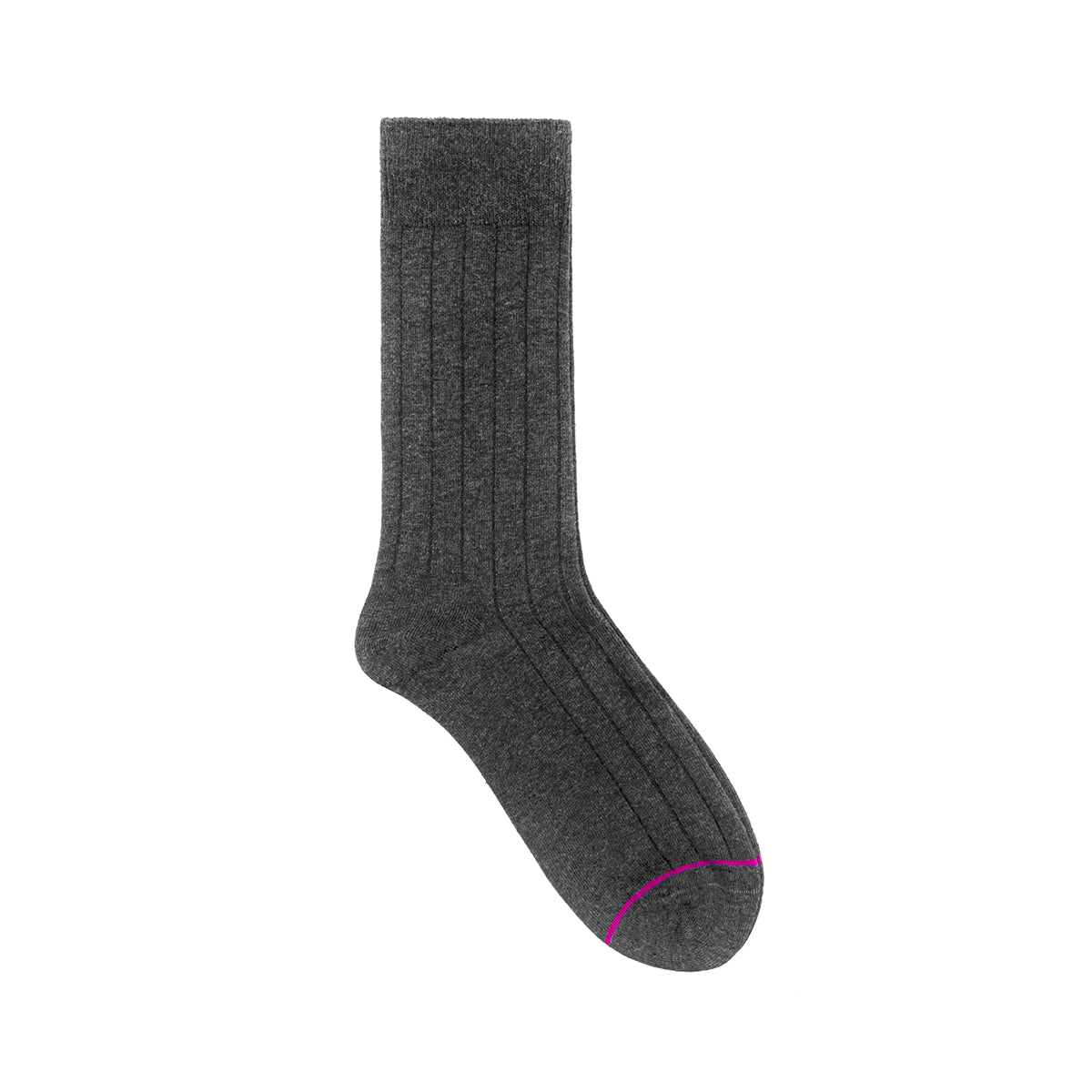 Calcetín Largo Acanalado Flexi para Hombre Estilo 090404 Gris