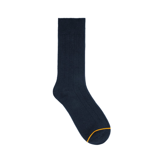 Calcetín Largo Acanalado Flexi para Hombre Estilo 090414 Marino