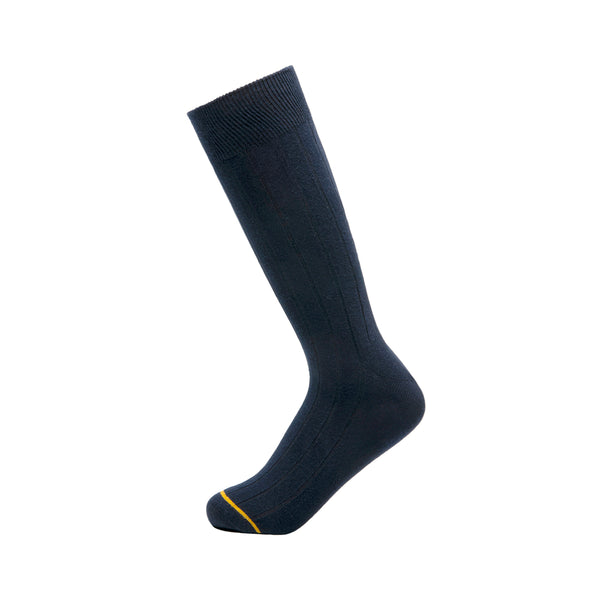 Calcetín Largo Acanalado Flexi para Hombre Estilo 090414 Marino