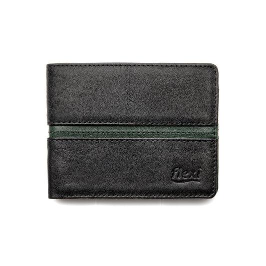 Billetera Amilcar Flexi para Hombre Estilo 070610 Negro - Verde