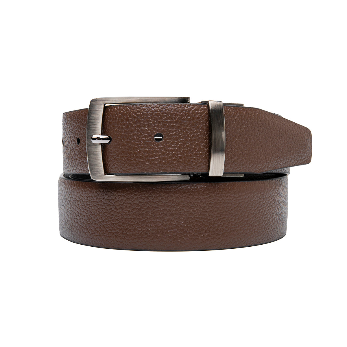 Cinturón Reversible Ailton Flexi para Hombre Estilo 120410 Negro - Café