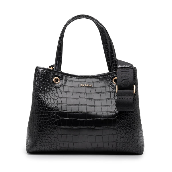 Tote Pequeña Quirelli Mujer Estilo 9987C5-103 Negro