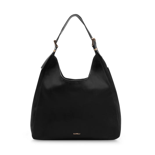 Bolso Hobo Quirelli Mujer Estilo 9987C5-109 Negro