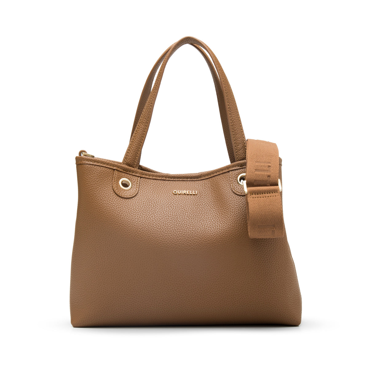 Tote Mediana Quirelli Mujer Estilo 9987C5-103 Capuccino