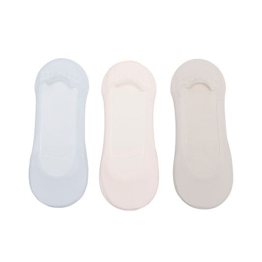 3-Pack Calcetín Invisible Flexi para Mujer Estilo 9960C4-604 Azul - Rosa - Taupe