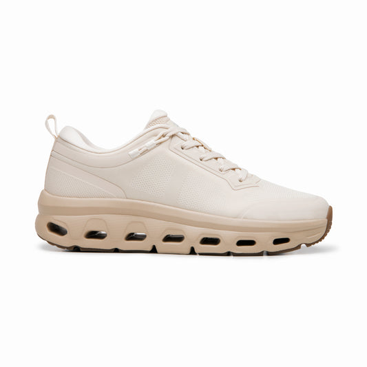 Sneaker Suela Perforada Flexi para Mujer Estilo 143601 Beige