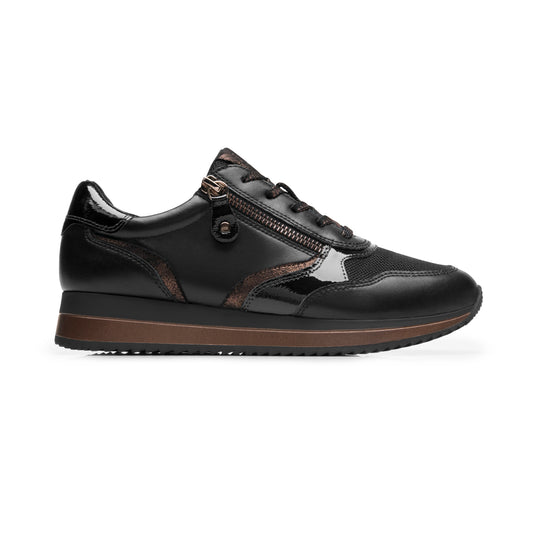 Sneaker Casual Flexi para Mujer Estilo 143702 Negro