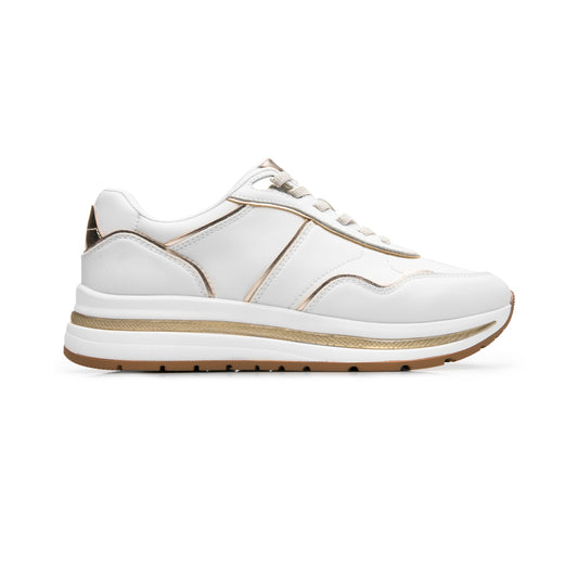 Sneaker Casual Flexi para Mujer Estilo 143801 Blanco