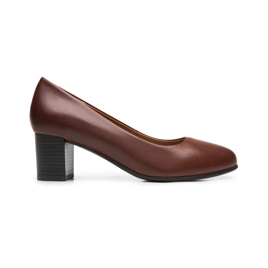 Zapatilla De Tacón Flexi para Mujer Estilo 143901 Cognac