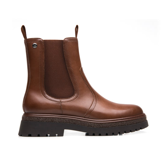 Botín Chelsea Flexi para Mujer Estilo 144302 Cognac