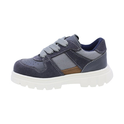 Tenis Audaz para niño en sintético Thunder azul con agujetas