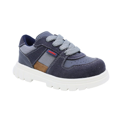Tenis Audaz para niño en sintético Thunder azul con agujetas