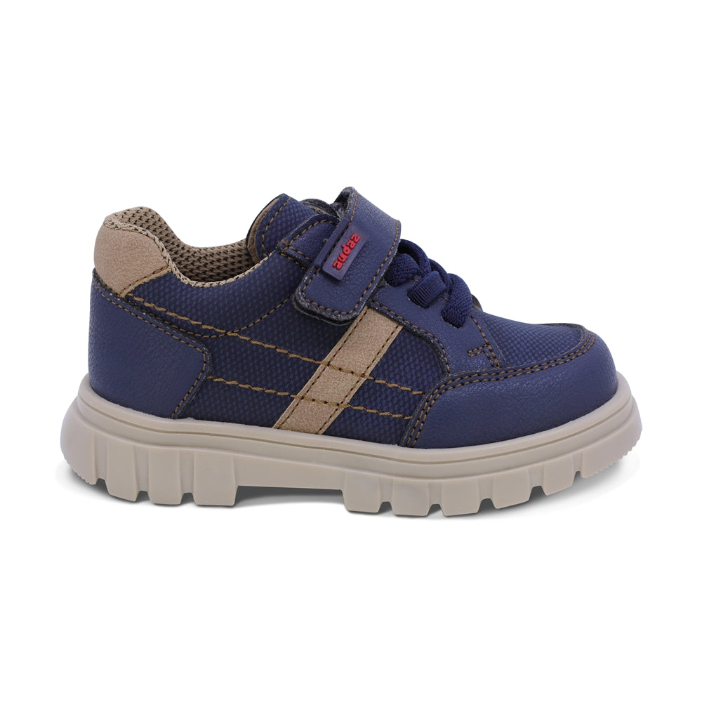 TENIS AUDAZ PARA NIÑO DE SINTÉTICO COLOR AZUL THUNDER CON DISEÑO ROBUSTO