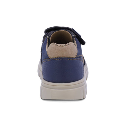 TENIS AUDAZ PARA NIÑO DE SINTÉTICO COLOR AZUL THUNDER CON DISEÑO ROBUSTO