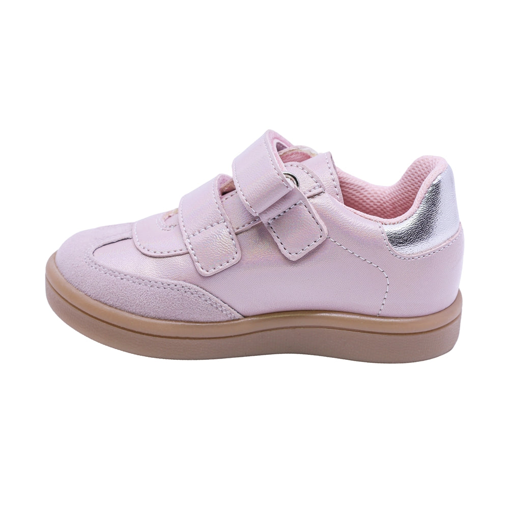 TENIS COQUETA PARA NIÑA COLOR ROSA DE SINTÉTICO SMITH CON TIRA DE CONTACTO