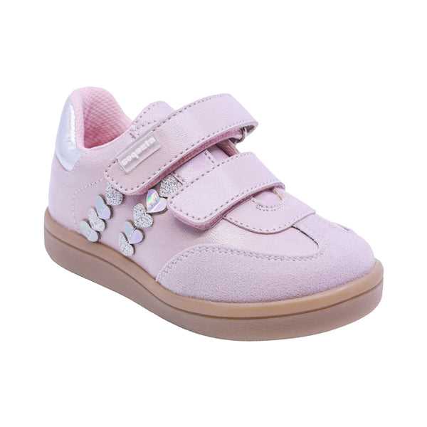 TENIS COQUETA PARA NIÑA COLOR ROSA DE SINTÉTICO SMITH CON TIRA DE CONTACTO