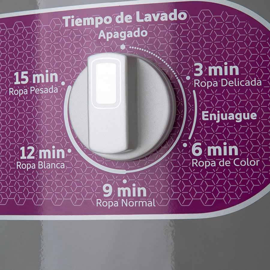 Lavadora 15kg Una tina Manual Redonda Gris