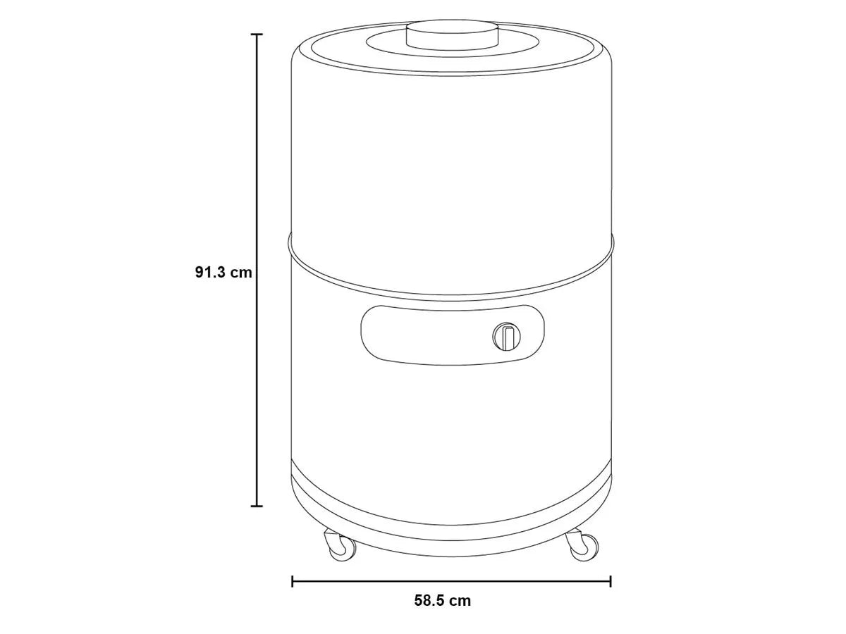 Lavadora 15kg Una tina Manual Redonda Gris