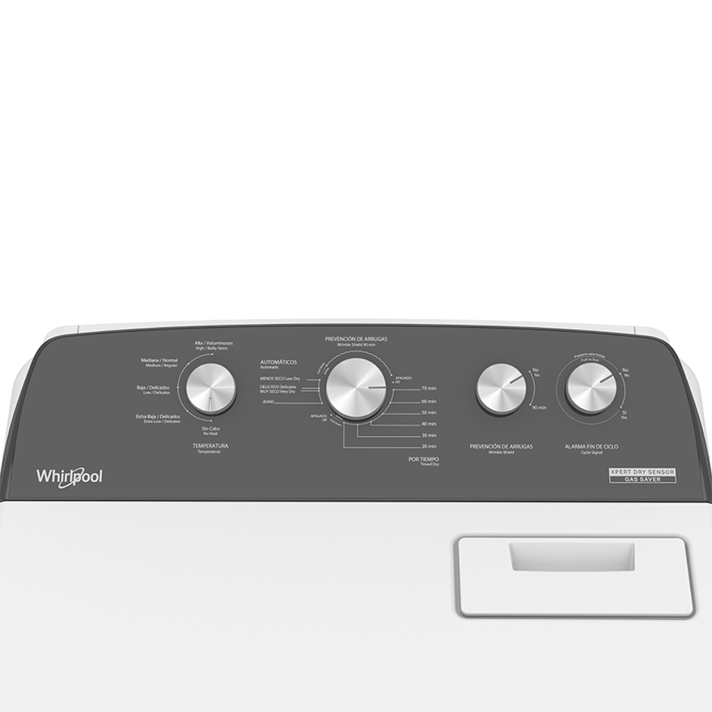 Secadora a Gas 23kg Carga Superior Xpert Dry Sensor Blanca