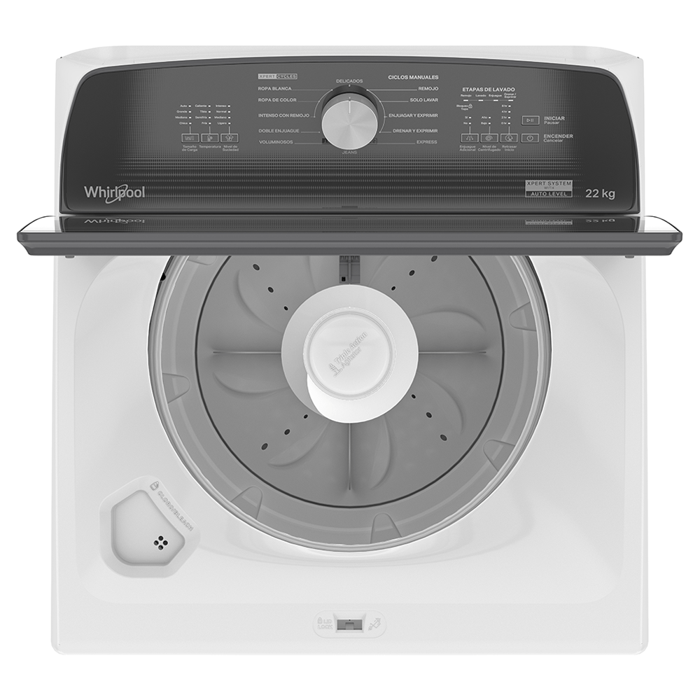 Lavadora 22kg Carga Superior Xpert System Blanca Agitador