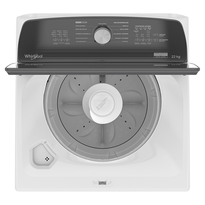 Lavadora 22kg Carga Superior Xpert System Blanca Agitador