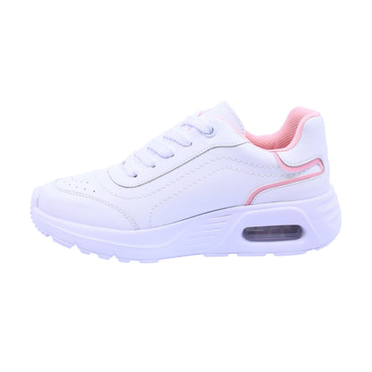 Tenis escolar Coqueta para niña sintético blanco Mulán con suela cómoda