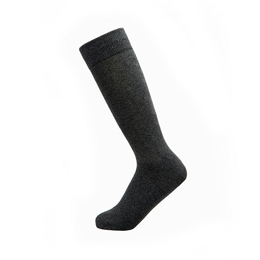 2-Pack Calcetín Largo Básico Flexi para Hombre Estilo 090510 Negro Y Gris