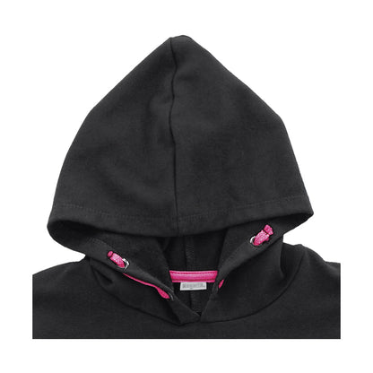 Vestido Coqueta para niña de algodón negro con lentejuela reversible