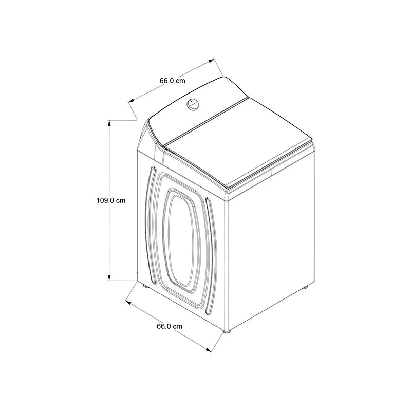 Lavadora 22kg Carga Superior Xpert System Blanca Agitador