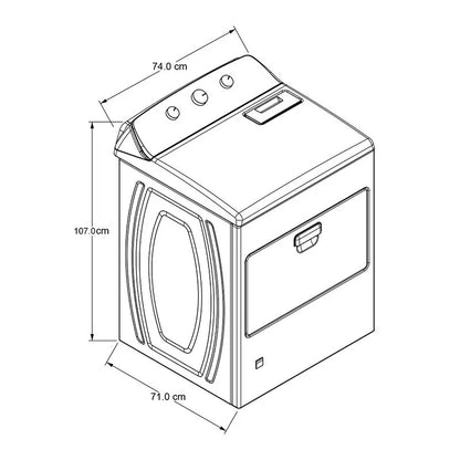 Secadora a Gas 20kg Carga Superior AutoDry Blanca